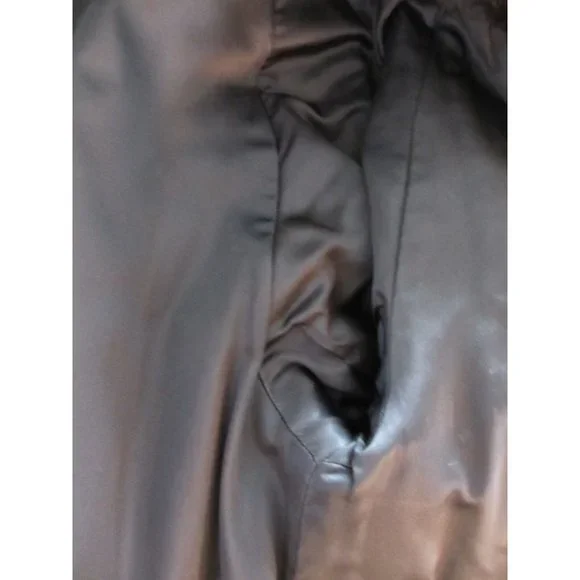 VINTAGE DYED FULL LENGTH BLACK BROWN RANCH MINK BY LLOYDS MEDIUM LINED